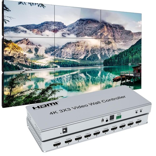 3x3 video wall controller - video,