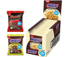 (33,32 EUR/kg) Mars Snickers Hi Protein Cookie 12 x 60g Riegel Peanut Caramel