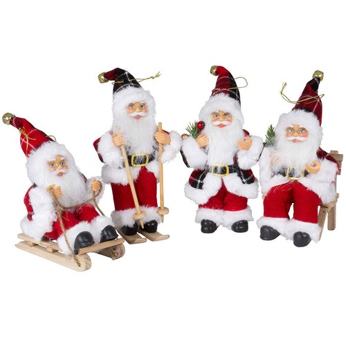 Deko weihnachtsmann 18cm rot - deko,