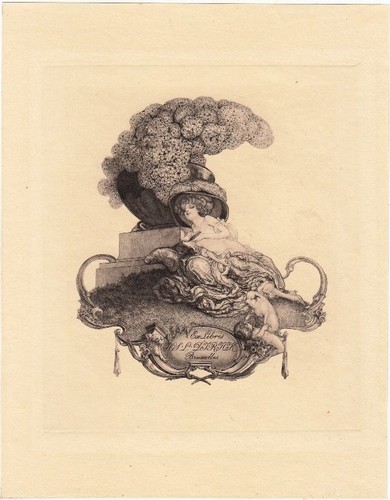 Exlibris bookplate - exlibris,