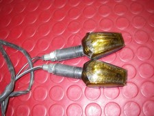 2x gute Miniblinker eckig grau getönt 12V Birne Blinker Quad Motorrad Moped