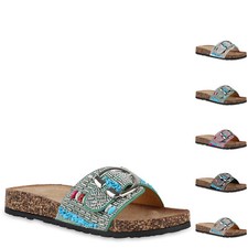 Damen Pantoletten Sandalen