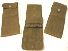4x Orig Bundeswehr Stoff Tasche oliv Zeltheringe Zeltstangen  Heringe  Werkzeuge