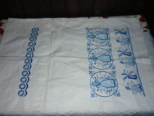 Leinen Überhandtuch Vorhang Schmuck Handtuch mit Stickerei Holland Mädchen