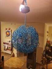 Kugellampe Kugelleuchte Hängelampe Modern  - Topp-Zustand - Farbe Petrol/Blau