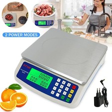 Waage digital bis 30kg große küchenwaage obstwaage mit LCD Display Tara Funktion
