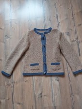 Braune, handgestrickte Damen-Strickjacke, Chic, Landhaus Gr. M
