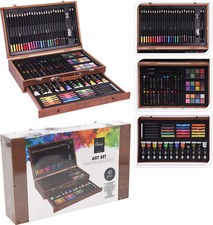 Malset Malkasten 112 teilig Künstlerkoffer Stiftekoffer Malkoffer Zeichenset