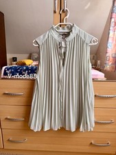 Neu H&M Plissee Bluse Chiffon