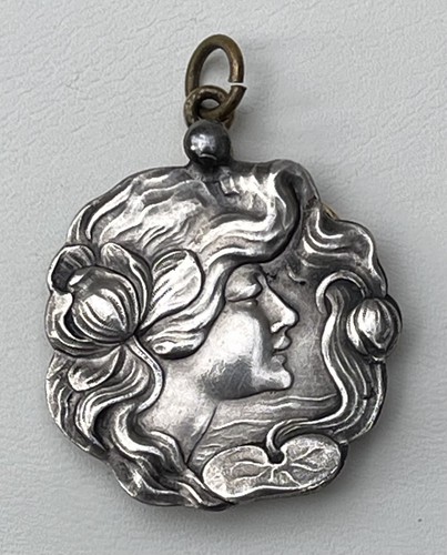 Jugendstil silber anhänger - jugendstil,