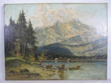 ÖLGEMÄLDE sign.: Klaus Richter (1887-1948) wohl Königssee 80 x 60 cm Leinwand