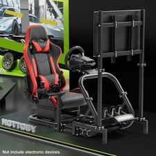 Hottoby Racing Simulator Cockpit mit Gaming Sitz Fit Logitech G29 G920 G923 GPRO