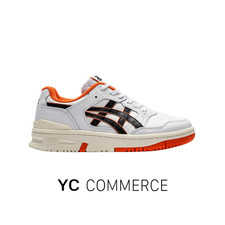 Asics EX89 White Habanero 1201A476-109 Orange Weiß Herrenschuh Sneaker