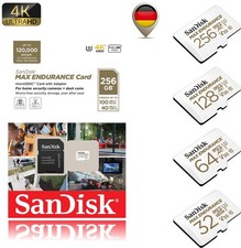 Sandisk Max Endurance micro SD Karte für Videoüberwachung Dashcam Memory Card