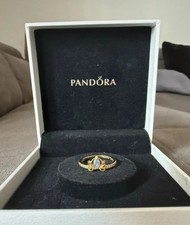 Pandora Disney Prinzessin Cinderella Kutsche Ring14 Karat Vergoldung