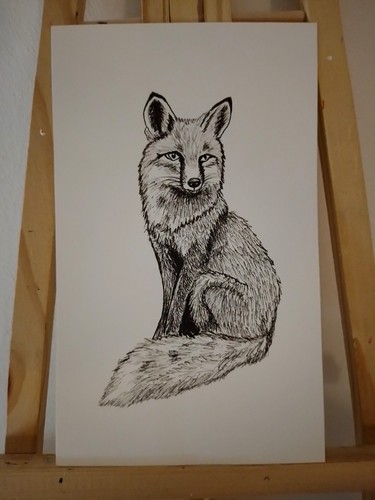 Fuchs gemälde vintage - fuchs,