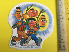 RARITÄT: Ernie & Bert/ Sesamstrasse Sticker von 1991, Größe  ca.  7.5x8.2cm