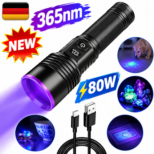 365nm taschenlampe 80w - taschenlampe,