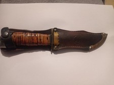 Finnmesser -Jagdmesser mit Lederscheide von Lisakki Järvenpää OY Kauhava Finland