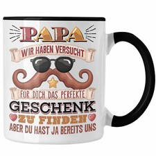Trendation - Bester Vater Papa Tasse Geschenk zum Vatertag Lustiger Spruch von K