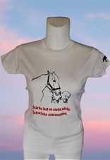 T-Shirt Pferde-Motiv Spruch
