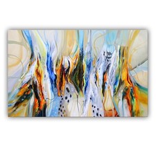 Unikat Moderne Design Malerei Abstrakt Leinwand 160x100 cm von Bozena Ossowski