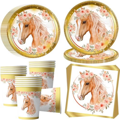 Pferde partygeschirr set 16 - set,,