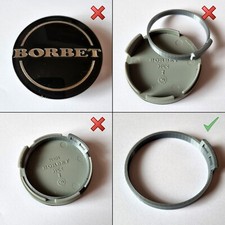 (NKSR-2) Krallen-Schutzring mit Kralle  - für -  BORBET Nabenkappe, 56mm 74404