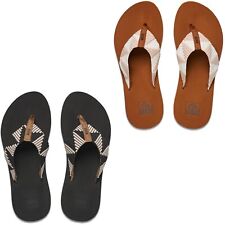 Reef Spring Woven Zehentrenner Badelatschen Strandschuhe für Damen