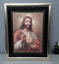 Alte Heilige Bild "Herz Jesus"