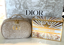 Dior Beauty Kosmetiktasche -Pouch gold CD Initialen mit Stern + Henkel🎄2025 🎄