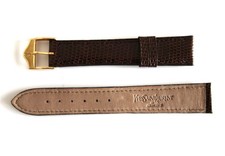 YVES SAINT LAURENT LEDER ARMBAND BRAUN 18 Steg MM