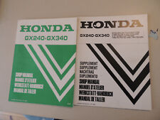 1986-1988 Werkstatthandbuch Repair Shop manual de taller Honda GX240 GX340