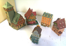 5 x Gebäude Haus Fachwerk