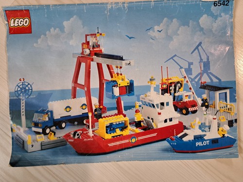 Lego set 6542 container hafen - lego,