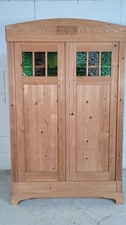 Weichholz schrank 2-tür. zerlegbar um 1920 roh