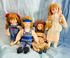 4 x Vintage Puppen Porzellan