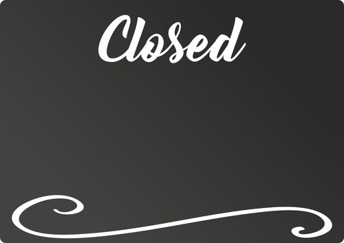 Closed tafel waagerecht - closed,