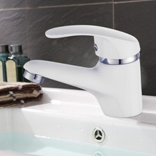 Bad Wasserhahn Waschtisch Einhebelmischer Wei? Waschbecken Badarmatur Armatur