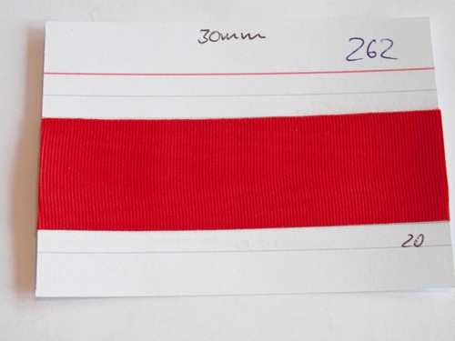 Ordensband rot 30mm 25cm - , lang
