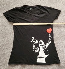 Damen/ Mädchen T Shirt, Baumwolle Banksy?