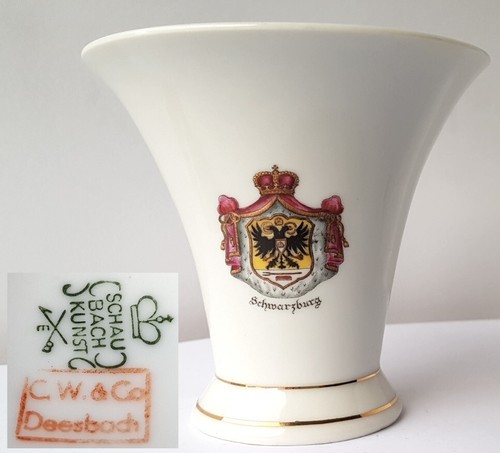 Porzellan vase schaubach - porzellan, vase,