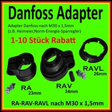 ⭐️ ? ab 1€ ADAPTER DANFOSS für Heizungsventilantrieb RAVL-26mm RAV-34mm RA-23mm