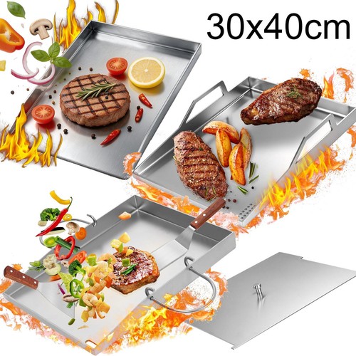 Edelstahl grillplatte set - grillplatte,