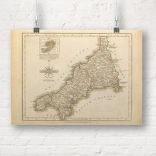 Landkarte von Cornwall