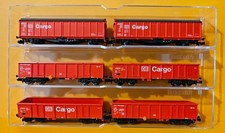 Fleischmann 2x 938283, 2x 8294, 2x 8372 DB Cargo Güterwagen