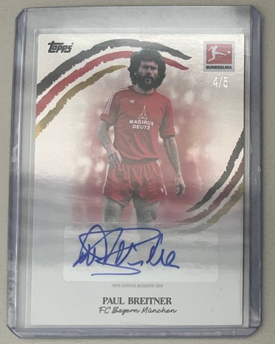 Topps paul breitner auto - topps,