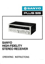 Bedienungsanleitung-Operating Instructions für Sanyo Plus 55  