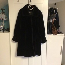 Damen Mantel, Kunstfell