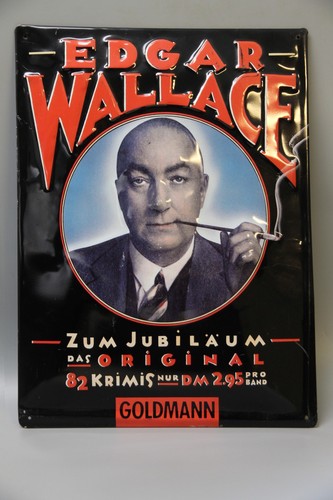 Edgar wallace blechschild - edgar,